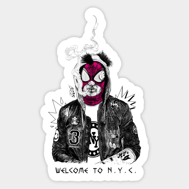 Welcome to NYC Sticker by Peter Ricq